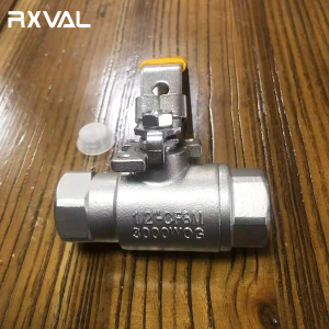 2-PC Stainless Steel Threaded Ball Valve2000 PSI(WOG)