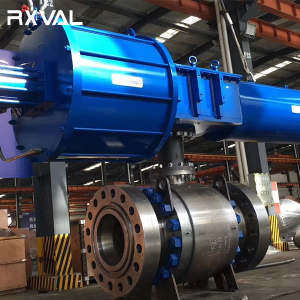 Trunnion Mounted Ball Valve with Pneumatic Actuator