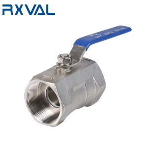 1 Piece Stainless Steel Ball Valve 1000 psi