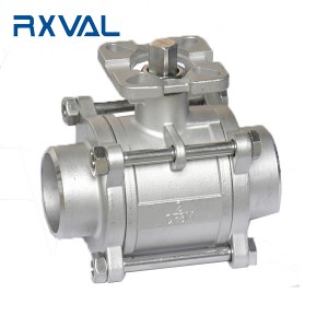 3-PC ISO 5211 Mountain Pad Ball Valve 1000 WOG