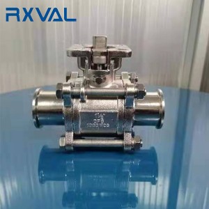 3PC Sanitary Ball Valve Clamp End
