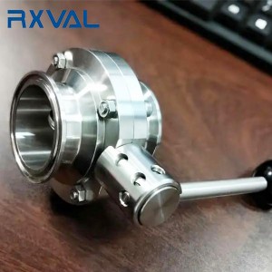 SMS Sanitary Butterfly Valve Clamp End