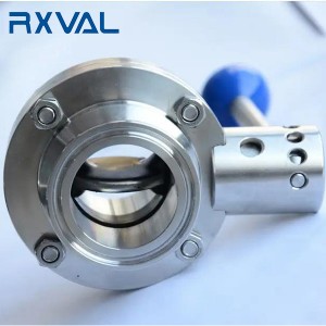 SMS Sanitary Butterfly Valve Clamp End